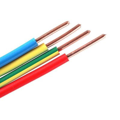 Кабель изоляции из ПВХ цветного цвета для дома 450/750V BV/BVR 1,5 мм 2,5 мм 4 мм 6 мм