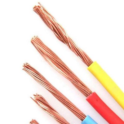 ПВХ медный H07V-R/B07V-U/BV/BVR плоский проволочный кабель для промышленных цепей с одним ядром