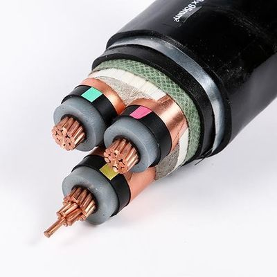 Черный 110 кВ XLPE высоковольтный подземный кабель 50 мм для строительства