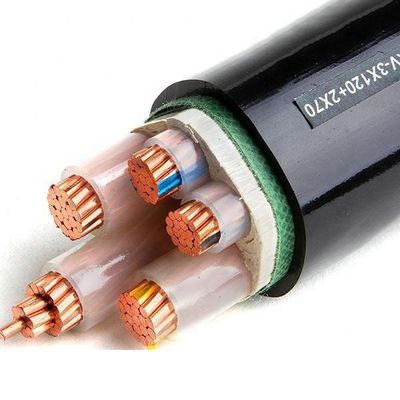 Низкое напряжение 4x35mm2 4x70mm2 4x95mm2 ПВХ/XLPE изолированный медный электрический кабель с образцом